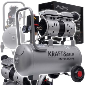 KOMPRESOR BEZOLEJOWY 24L 8 BAR SPRĘŻARKA 1200W PRESOSTAT Z ODWADNIACZEM