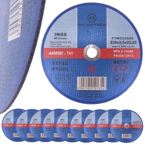 TARCZA TARCZE DO CIECIA METALU 230/2.5 mm INOX FV 10 SZTUK