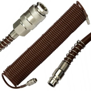 WĄŻ SPIRALNY PNEUMATYCZNY DO KOMPRESORA 5x8mm 15m