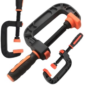 ŚCISK STOLARSKI TYP C ŚRUBOWY NYLONOWY 50 MM 2" MODELARSKI REGULACJA