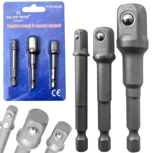 REDUKCJE ADAPTERY DO WKRĘTARKI NASADKI 1/4" 3/8" 1/2" 3szt.