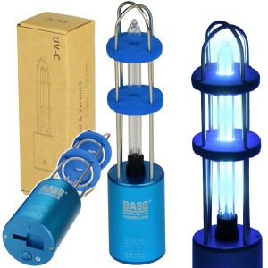 LAMPA ANTYBAKTERYJNA DEZYNFEKCJI UV-C OZONATOR USB