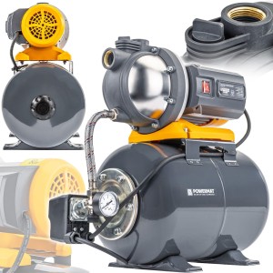 POMPA HYDROFOROWA HYDROFOR DO WODY ZBIORNIK 24L 900W WYDAJNY ZESTAW 6500L/h