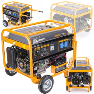 AGREGAT PRĄDOTWÓRCZY GENERATOR PRĄDU Z ROZRUCHEM 6500W 6,5kW 230V 