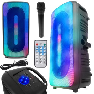 BOOMBOX WIEŻA RADIO MP3 GŁOŚNIK BLUETOOTH KARAOKE