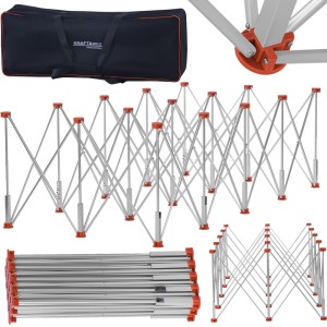 STÓŁ ROBOCZY SKŁADANY 15 NÓG GLAZURNICZY DUŻE FORMATY 221x115 1500kg PAJĄK