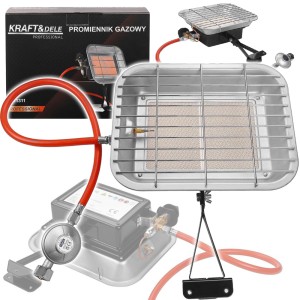 PROMIENNIK GAZOWY PIECYK NA GAZ GRZEJNIK REGULACJA SŁONECZKO 4500W 4,5kW