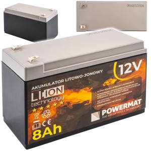 AKUMULATOR DO OPRYSKIWACZA BATERIA LITOWO JONOWA Li-Ion 12V 8Ah 8000mAh
