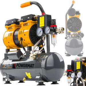 KOMPRESOR BEZOLEJOWY 6L SPRĘŻARKA 8 BAR 150l/min 230V/50Hz SEPARATOR 0,75KM