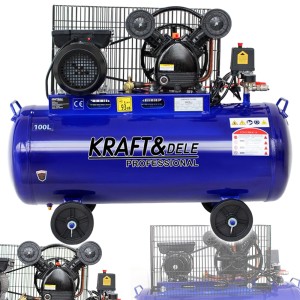 KOMPRESOR OLEJOWY SPRĘŻARKA POWIETRZA 100L 2-TŁOKI 230V 3kW/3000W 4,2KM