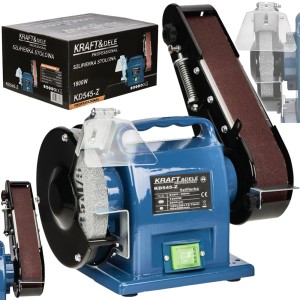 SZLIFIERKA STOŁOWA KAMIENIOWA TAŚMOWA TARCZOWA KAMIEŃ 1800W 230V