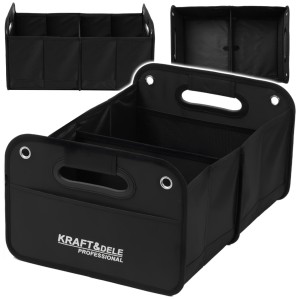 ORGANIZER SAMOCHODOWY SKŁADANY 48x33x23cm 2X PRZEGRODY DO PRZECHOWYWANIA