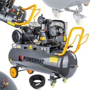 KOMPRESOR OLEJOWY 100L 8 BAR SPRĘŻARKA 230V 650l/min + WĄŻ
