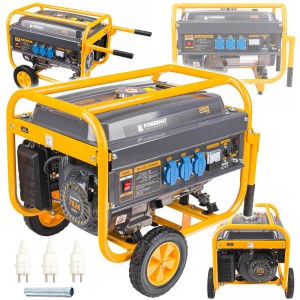 AGREGAT PRĄDOTWÓRCZY GENERATOR 3000W BENZYNA 230V 7KM KOŁA AVR 