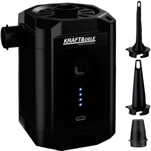 POMPKA AKUMULATOROWA DO MATERACY PONTONÓW USB-C 5500mAh LED + KOŃCÓWKI 