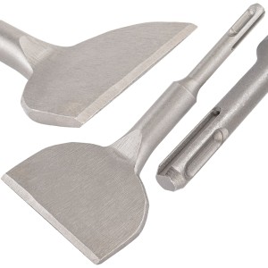 DŁUTO SDS+ PŁASKIE ODGIĘTE 75x165mm DO BETONU KAMIENIA CERAMIKI SZEROKIE