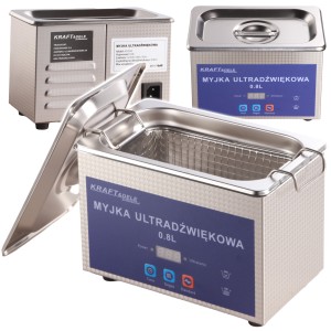 MYJKA WANNA ULTRADŹWIĘKOWA 40W 48KHz Z KOSZEM 0,8L STERYLIZATOR KOSMETYCZNY
