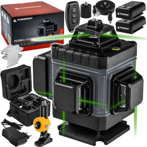 POZIOMICA LASEROWA LASER KRZYŻOWY ZIELONY SAMOPOZIOMUJĄCA 4D 360°16 LINII