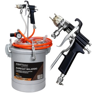 AGREGAT MALARSKI PNEUMATYCZNY 10L Pistolet lakierniczy 2,0mm +AKCESORIA