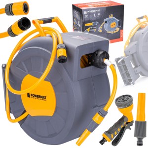 AUTOMATYCZNY BĘBEN ZWIJACZ NA WĄŻ OGRODOWY 1/2" 35M 120 psi