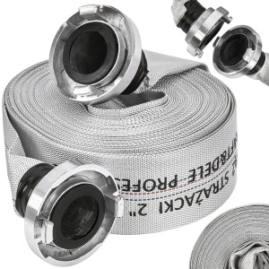 WĄŻ STRAŻACKI PARCIANY DO POMPY 2" 52mm 20m 12BAR ZE ZŁĄCZKĄ