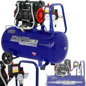 KOMPRESOR BEZOLEJOWY 50L SPRĘŻARKA POWIETRZA 1500W 290L/min 2800rpm 