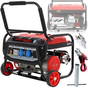 AGREGAT PRĄDOTWÓRCZY GENERATOR PRĄDU 3kW 3000W 6,5KM 230V/12V 4-SUW BENZYNA
