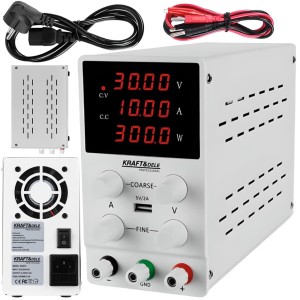 ZASILACZ LABORATORYJNY REGULOWANY PRECYZYJNY 0-30V 10A LED 200-240V AC