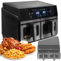 Frytkownica beztłuszczowa Air Fryer dwu komorowa 2x4,5L Bass Polska_1.jpg
