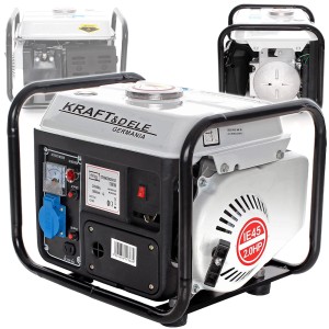 AGREGAT PRĄDOTWÓRCZY PRZENOŚNY GENERATOR PRĄDU BENZYNA 1200W 12V 230V 2KM