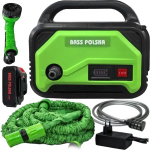 MOBILNA POMPA DO WODY PODLEWANIA AKUMULATOROWA 21V 4Ah WĄŻ 10M PISTOLET