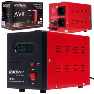 STABILIZATOR NAPIĘCIA PRĄDU 1200W AVR 2000VA 230V DO AGREGATU WYŚWIETLACZ