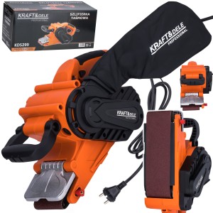 SZLIFIERKA TAŚMOWA SIECIOWA DO DREWNA 2000W CZYSZCZARKA TAŚMÓWKA 76x533mm