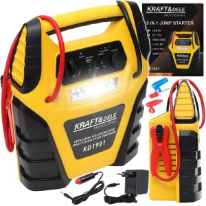 URZĄDZENIE ROZRUCHOWE JUMP STARTER KOMPRESOR LATARKA 5W1 400A