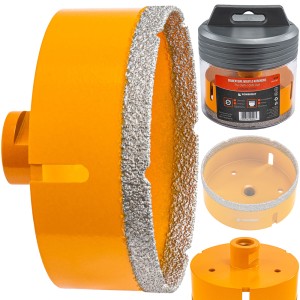 OTWORNICA DIAMENTOWA 100mm KORONKA WIERTŁO M14 DO GRESU PŁYTEK GLAZURY