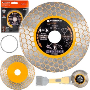 TARCZA DIAMENTOWA HEX 1.6mm 125mm DO CERAMIKI BETONU CEGŁY 22.2mm 12200rpm