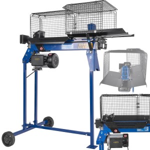 ŁUPARKA DO DREWNA HYDRAULICZNA ELEKTRYCZNA 2200W 7 ton STOJAK KOŁA ŁUPIARKA