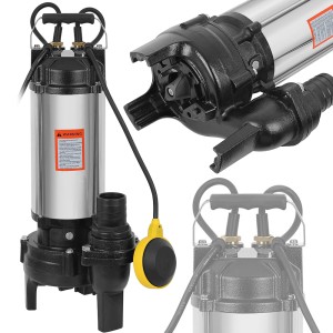 POMPA DO SZAMBA BRUDNEJ WODY Z MŁYNKIEM 1100W 2" ROZDRABNIACZ PŁYWAK 230V 