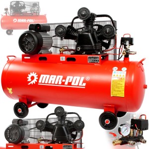 KOMPRESOR OLEJOWY SPRĘŻARKA POWIETRZA 150L 8 BAR 3 TŁOKI 4KM 3kW 230V/50Hz