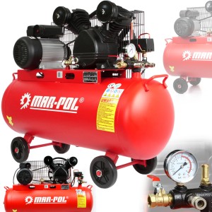 KOMPRESOR OLEJOWY SPRĘŻARKA POWIETRZA 100L V2 8 BAR 2-TŁOKI 3KM 2,2 kW 230V