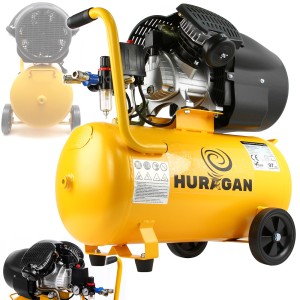 KOMPRESOR OLEJOWY SPRĘŻARKA POWIETRZA 50L 440L/min 230V 8 BAR SEPARATOR