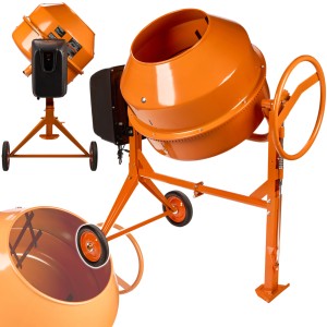 BETONIARKA ŻELIWNA 200L 1250W MIESZARKA DO BETONU MIESZALNIK 230V/50Hz