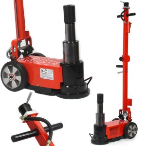 PODNOŚNIK HYDRAULICZNY PNEUMATYCZNY 50/25T 195-370mm ŻABA BJC