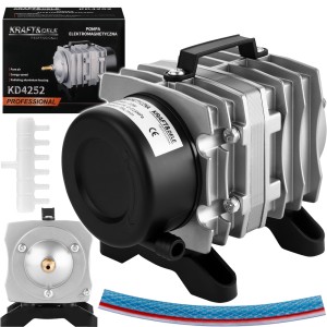 POMPA ELEKTROMAGNETYCZNA POWIETRZA NAPOWIETRZACZ DO STAWU OCZKA 20W 2100L/h