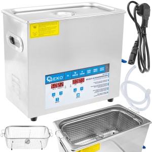 MYJKA ULTRADŹWIĘKOWA 6L 180W WANNA KOSZ ZE STALI NIERDZEWNEJ 40kHz 80°C