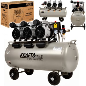 KOMPRESOR BEZOLEJOWY SPRĘŻARKA POWIETRZA 100L 3x1500W 230V/50Hz 8 BAR