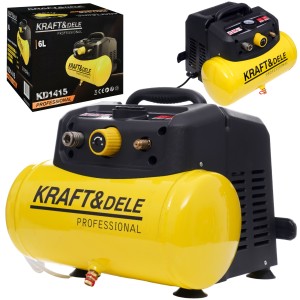 KOMPRESOR BEZOLEJOWY SPRĘŻARKA POWIETRZA 6L 220–240V 8 BAR 1,2kW 180L/MIN