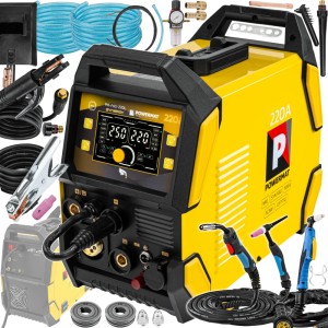 SPAWARKA INWERTOROWA MIGOMAT PÓŁAUTOMAT 5w1 220A PLAZMA MIGMAG MMA TIG LIFT