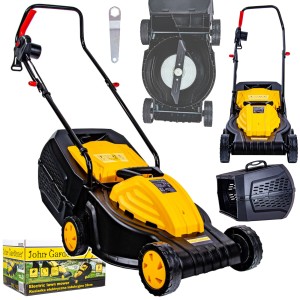 KOSIARKA INDUKCYJNA DO TRAWY ELEKTRYCZNA DUŻY KOSZ 35L 32CM 1200W REGULACJA