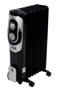 GRZEJNIK ELEKTRYCZNY OLEJOWY 3 POZIOMY GRZANIA 2000W TERMOSTAT NA KÓŁKACH